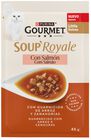 Alimento de gato soup royale gourmet Purina 45g salm&oacute;n