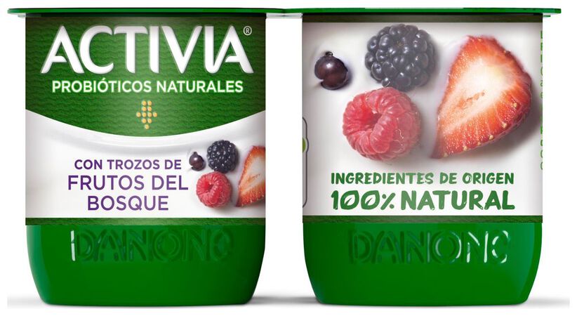 Bfidus Activia pack 4 frutas del bosque