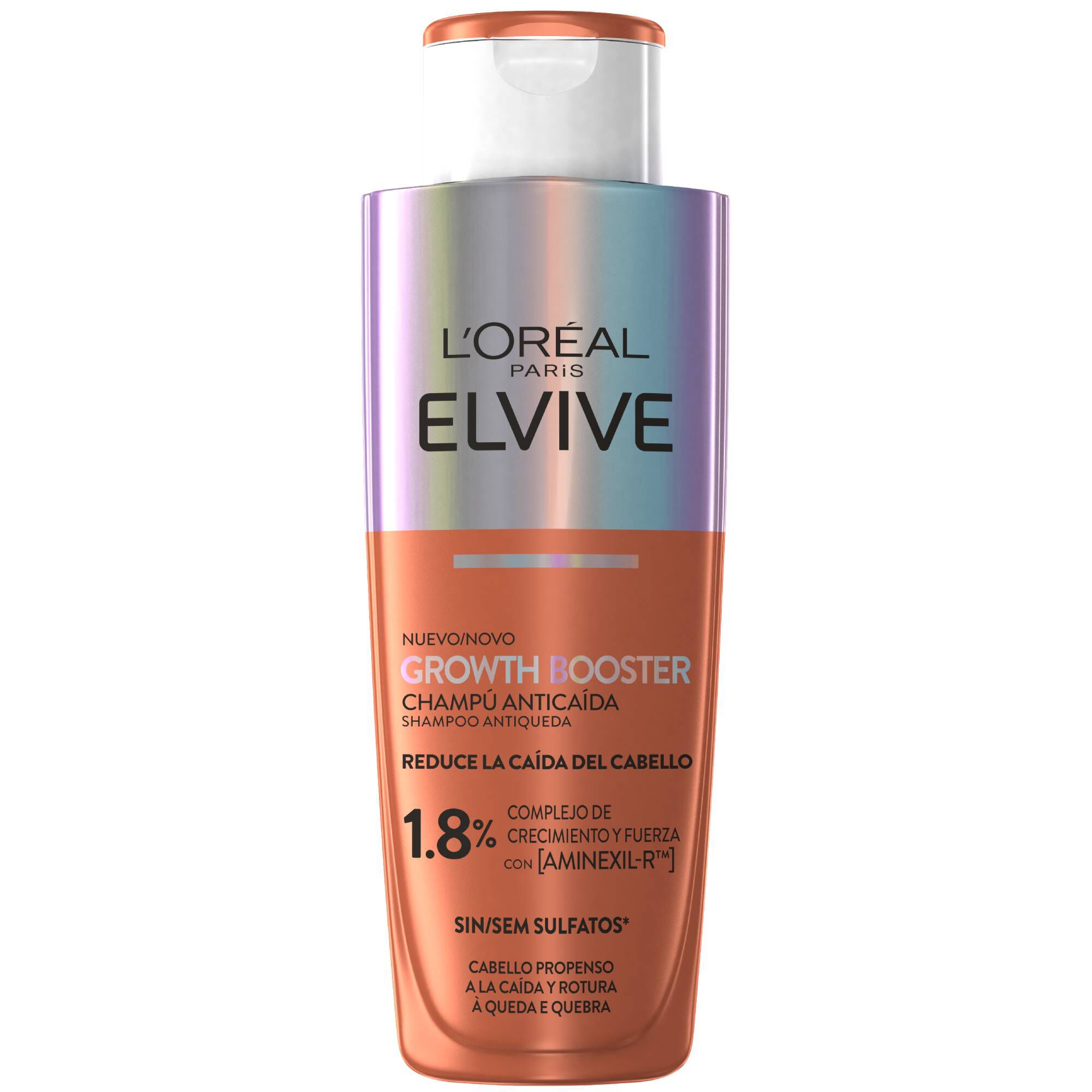 Champú Elvive Growth Booster Champú Anticaída 200 ml Sin Sulfatos