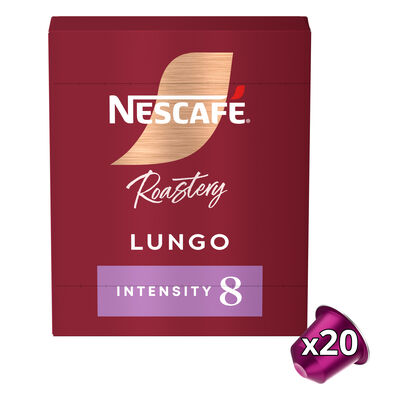 Cápsulas de café roastery lungo Int. 8 máquinas Nespresso Nescafé 20 cápsulas