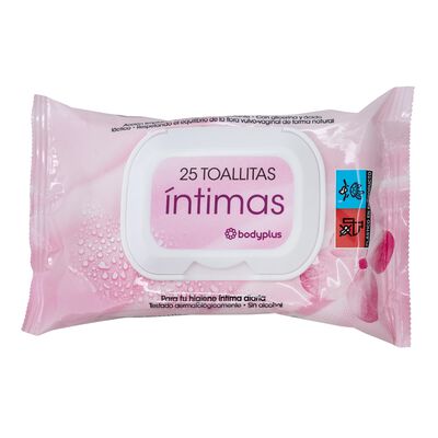 Toallitas Bodyplus 24 uds &iacute;ntimas
