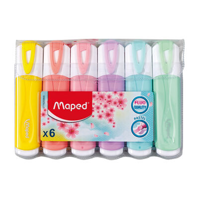 Marcador fluorescente colores pastel Maped 6 uds