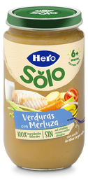 Tarro Hero Solo verdura merluza desde 8meses 235g