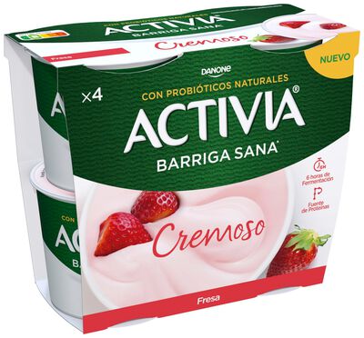 B&iacute;fidus Activia cremoso pack 4 fresa