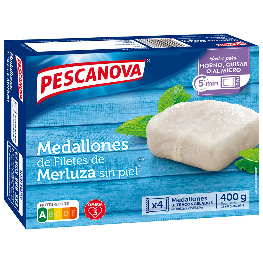 Medallones de merluza Pescanova 400g