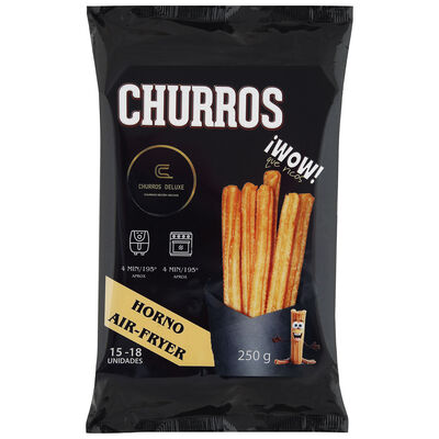 Churros deluxe para air fryer y horno con 250g