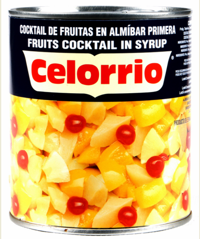 Cocktail de frutas en almíbar Celorrio 480g