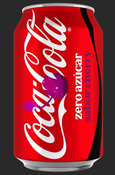 Refresco zero cola con sabor cherry Coca-Cola 33 cl