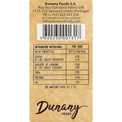 Lasaña a la boloñesa Dunany 700g