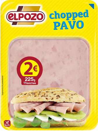 Chopped de pavo ElPozo 225 gr