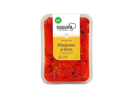 Pimientos en tiras al horno de leña Suquipa 250g