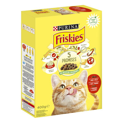 Alimento para gato Friskies buey pollo 400gr
