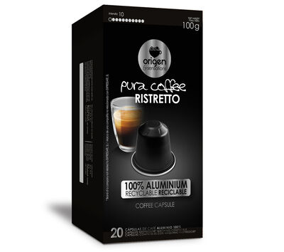 Café ristretto intensidad 10 Origen&Sensations 20 cápsulas