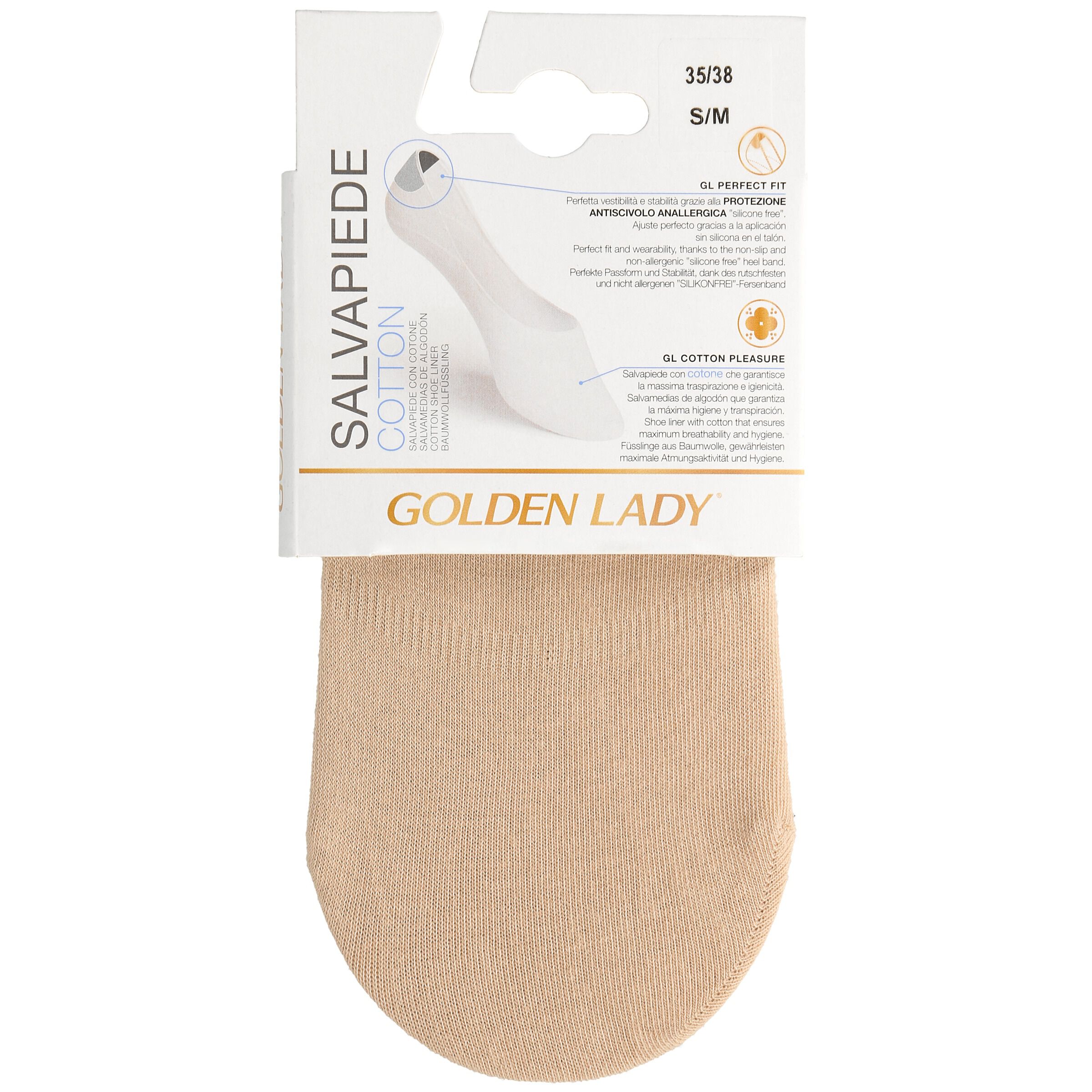 Salvapies Algodón Golden Lady T-M 2U Natural