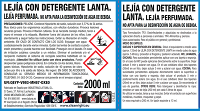 Lej&iacute;a Lanta 2L densa con detergente