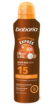 Bruma Aceite Solar Spray Babaria 200ml F15