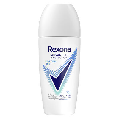 Desodorante en Roll-On 72h Rexona 50ml Cotton Dry