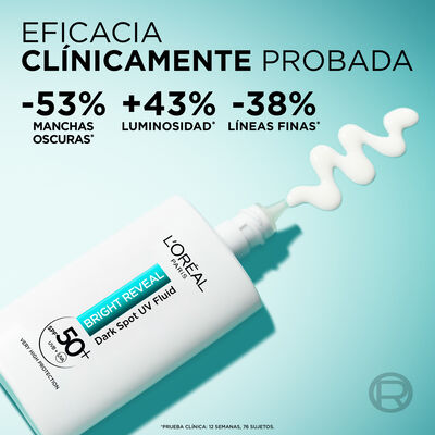 Fluido facial Hidratante Antimanchas Loreal Bright Reveal 50 ml F50+ Niacinamida + Lha