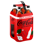 Refresco cola Coca-Cola botella 2l pack 4 zero