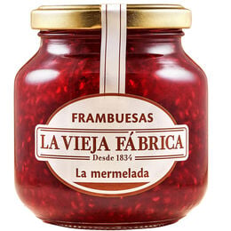 Mermelada de frambuesa LA VIEJA FÁBRICA, frasco 280 g