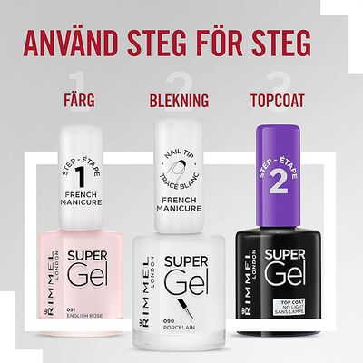 Maquillaje pintauñas Rimmel Super Gel francesa 090