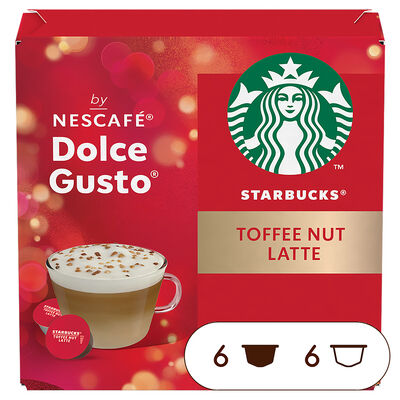 Caf&eacute; en c&aacute;psulas toffee nut latte edici&oacute;n limitada Starbucks 12 c&aacute;psulas