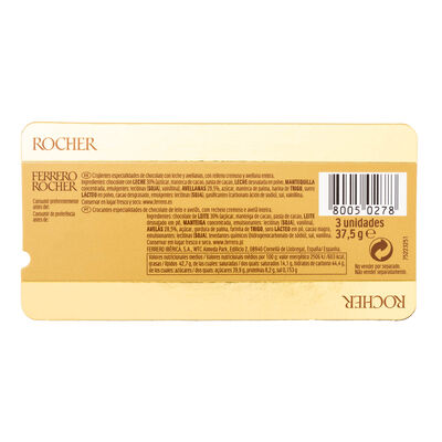 Bombón Ferrero Rocher 3u