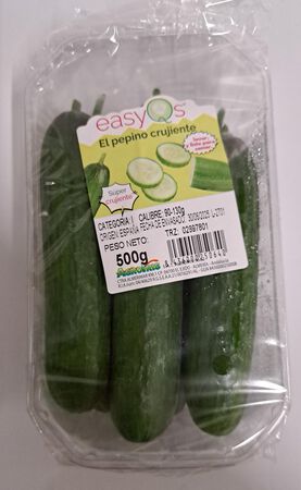 Pepino crujiente bandeja 500g