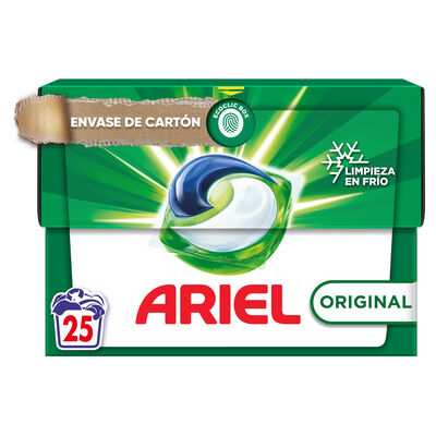 Detergente en cápsulas Ariel Pods 25 lavados Original