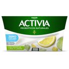 B&iacute;fidus probi&oacute;tico Activia desnatado 0% materia grasa pack 4 lima lim&oacute;n