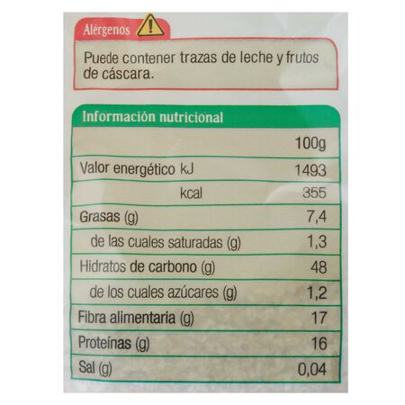 Salvado de avena ecológico Haricaman 500g