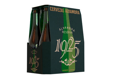 Cerveza dorada Alhambra Reserva 1925 pack 6 botellas 33cl