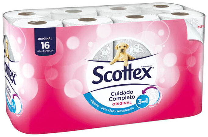 Papel higiénico Scottex 16 rollos original