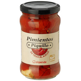 Pimientos de piquillo en tiras sin gluten Alipende 225g