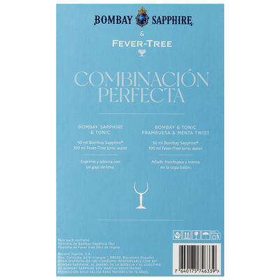 Ginebra Bombay Sapphire 70cl+Tónica