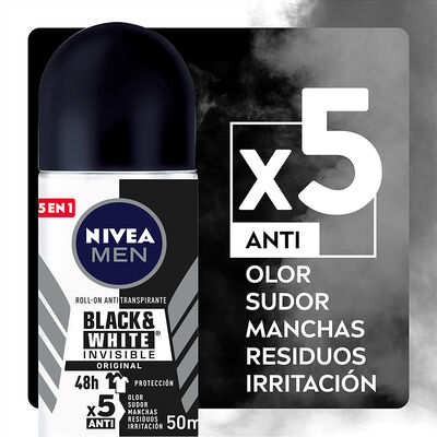 Desodorante en roll-on Nivea men 50ml invisible