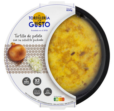 Tortilla de patata con cebolla La Tortillería a tu gusto 600g
