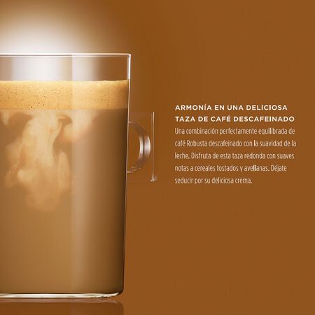 Café descafeinado leche nescafé Dolce Gusto 16 cápsulas