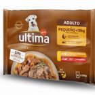 Ultima perro mini h&uacute;medo en salsa con pollo / buey 4x100gr