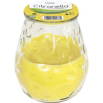 Vela Perfumada Vaso Antiviento Lumar Citronella