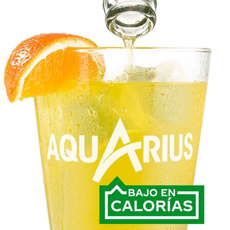 Bebida isotónica Aquarius botella 1,5l pack 2 naranja