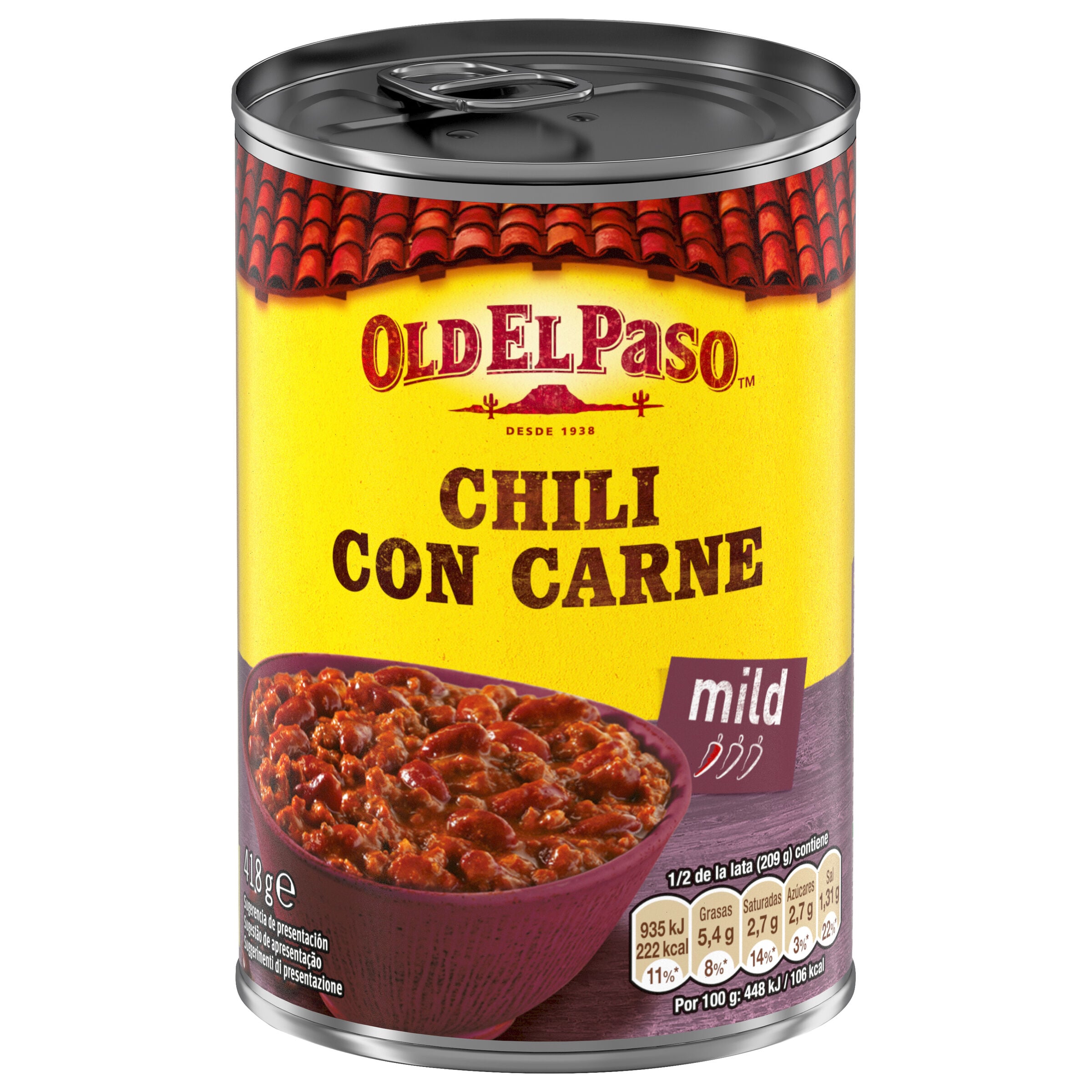 Chili con carne suave Old El Paso 418g