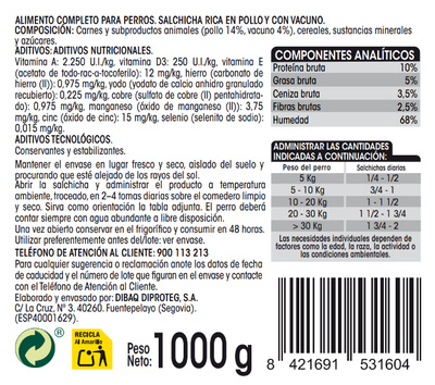 Salchicha perro Meque 1kg