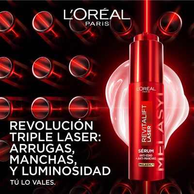 Serum facial Revitalift L'Oreal 30ml triple laser antiedad + anti-manchas
