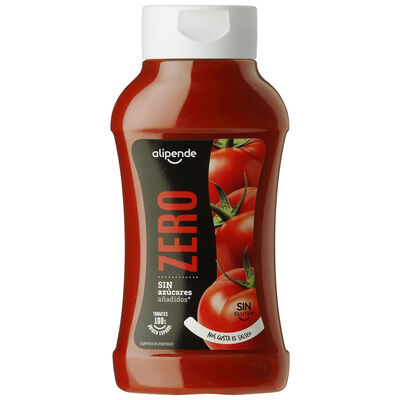 Salsa de tomate Zero sin az&uacute;cares a&ntilde;adidos Alipende 530g