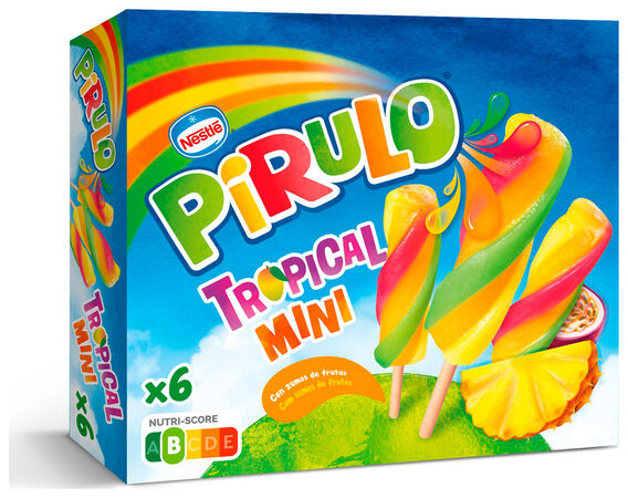 Helado pirulo tropical Nestlé 6 uds