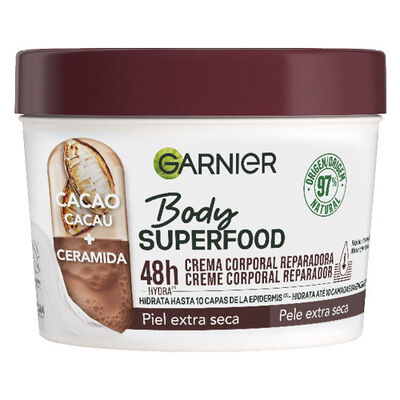 Crema Corporal Garnier 380Ml Con Cacao Y Ceramida Piles Muy Secas