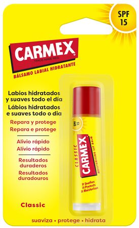 B&aacute;lsamo labial stick Carmex classic f5