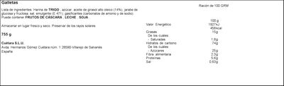 Galletas campurrianas Cu&eacute;tara 755g