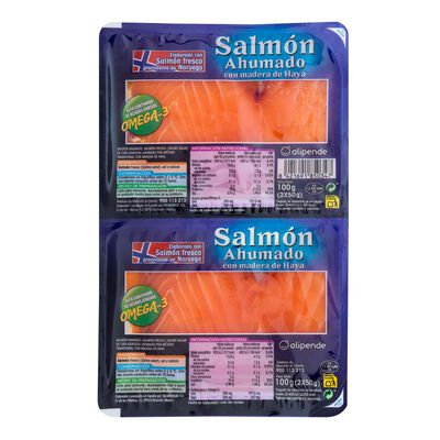 Salmón ahumado Alipende pack 2x50g